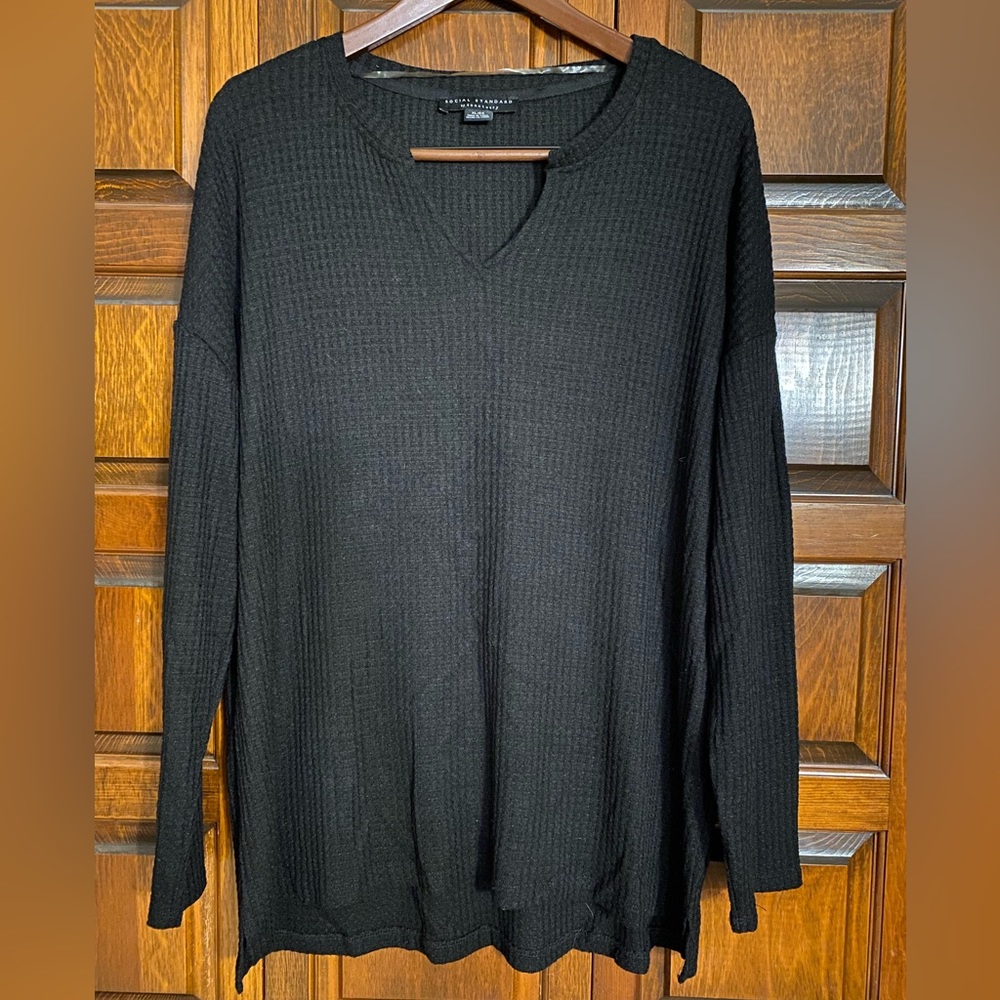 Long sleeved black sweater